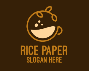 Organic Coffee Cup logo design