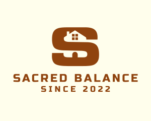 Brown House Letter S logo design