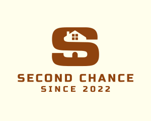 Brown House Letter S logo design