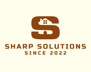 Brown House Letter S logo design