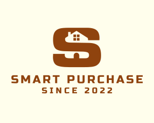 Brown House Letter S logo design