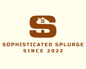 Brown House Letter S logo design