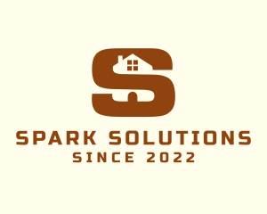 Brown House Letter S logo design