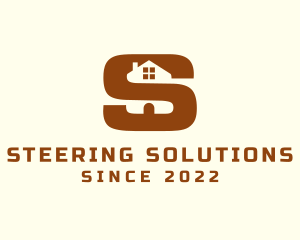 Brown House Letter S logo design