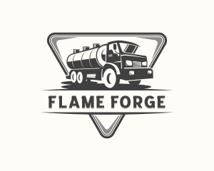 Tanker Truck Petroleum Transportation Logo