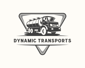 Tanker Truck Petroleum Transportation logo design