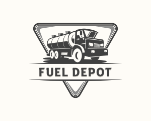 Tanker Truck Petroleum Transportation logo