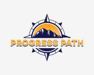 Compass Mountain Adventure logo design