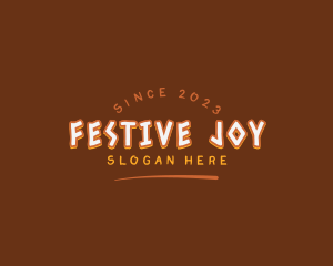 Playful Rustic Festival logo design