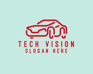 Futuristic Modern Car logo