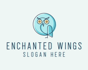 Owl Bird Aviary logo design