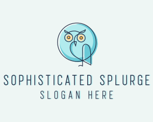 Owl Bird Aviary logo design