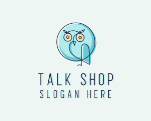 Owl Bird Aviary logo design