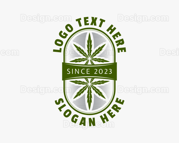 Weed Cannabis Leaf Logo