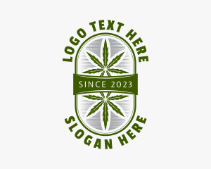 Weed Cannabis Leaf  logo