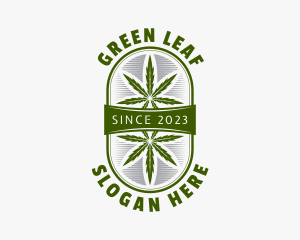 Weed Cannabis Leaf  logo design