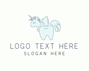 Tooth Unicorn Horse logo