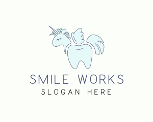 Tooth Unicorn Horse logo