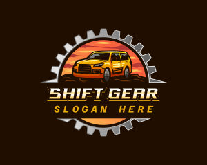 Gear SUV Automotive logo design