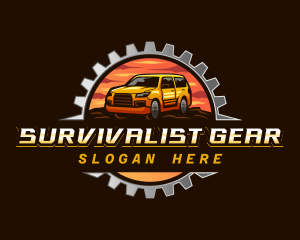 Gear SUV Automotive logo design