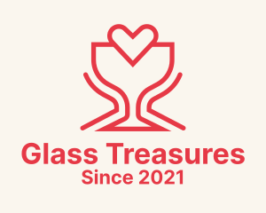 Wine Heart Glassware  logo