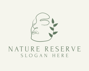 Natural Facial Skin Care logo design