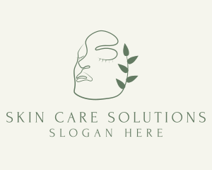 Natural Facial Skin Care logo design