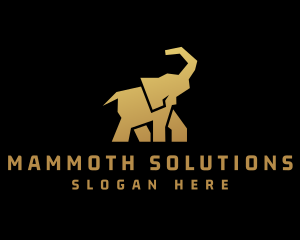 Gold Wild Elephant logo