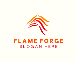 Fire Horse Equine logo design