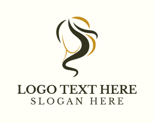 Elegant Fashion Hair Salon Logo