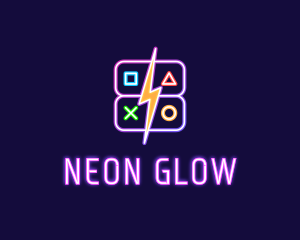 Neon Gamepad Button Gaming Controller logo