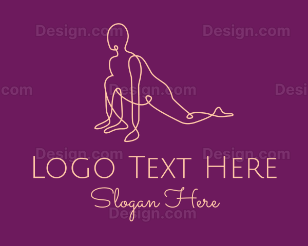 Lizard Yoga Pose Logo