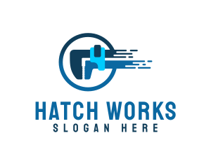 Wrench Tool Handyman logo design