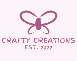 Butterfly Cosmetics Paint  logo design