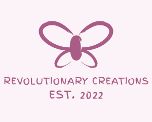 Butterfly Cosmetics Paint  logo design