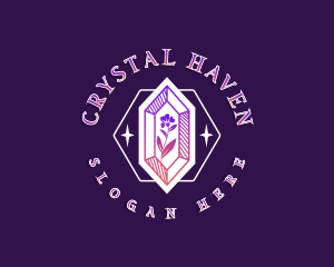 Crystal Flower Boutique logo design