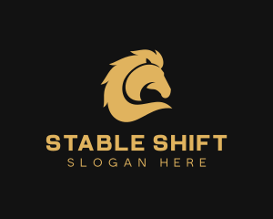 Equestrian Stable Horse logo design