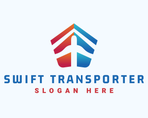 Air Travel Plane Transport logo design