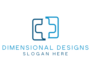 Medical Hospital Doctor Cross logo design