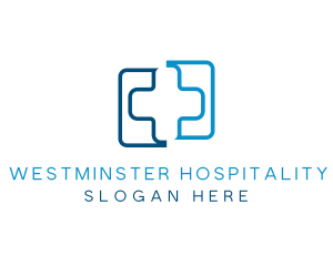 Medical Hospital Doctor Cross logo design