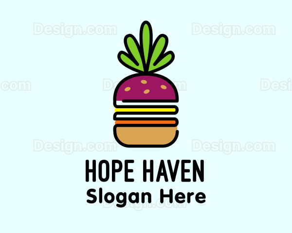 Beet Burger Vegan Restaurant Logo