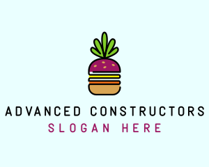 Beet Burger Vegan Restaurant  logo design