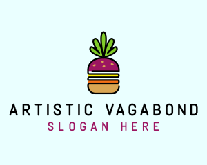 Beet Burger Vegan Restaurant  logo design