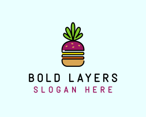 Beet Burger Vegan Restaurant  logo design