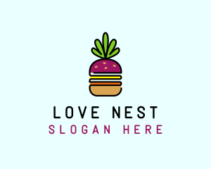 Beet Burger Vegan Restaurant  logo design