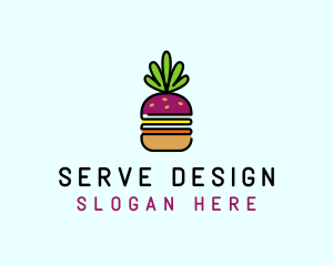 Beet Burger Vegan Restaurant  logo design