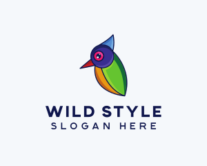 Colorful Wild Bird logo design