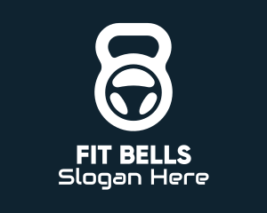 Alien Fitness Gym Kettlebell logo design