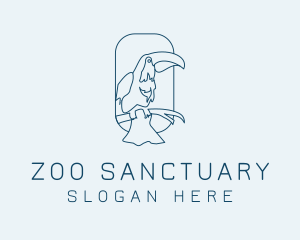 Toucan Bird Aviary logo design