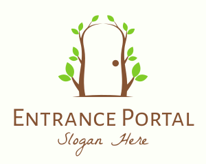 Botanical Tree Door  logo design